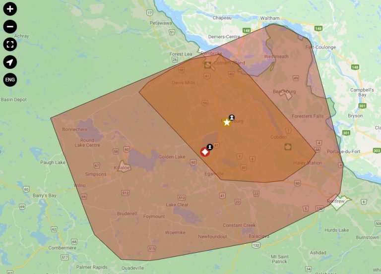 Thousands without power in the Ottawa Valley | 104.9 Pembroke Today